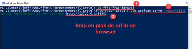 Run the Laravel Application on Development Server